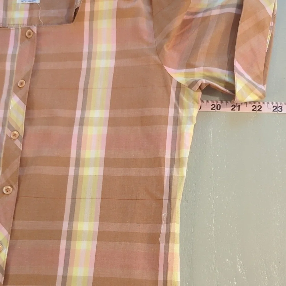 Vintage Levi's Plaid Blouse Button Up‎ size 12